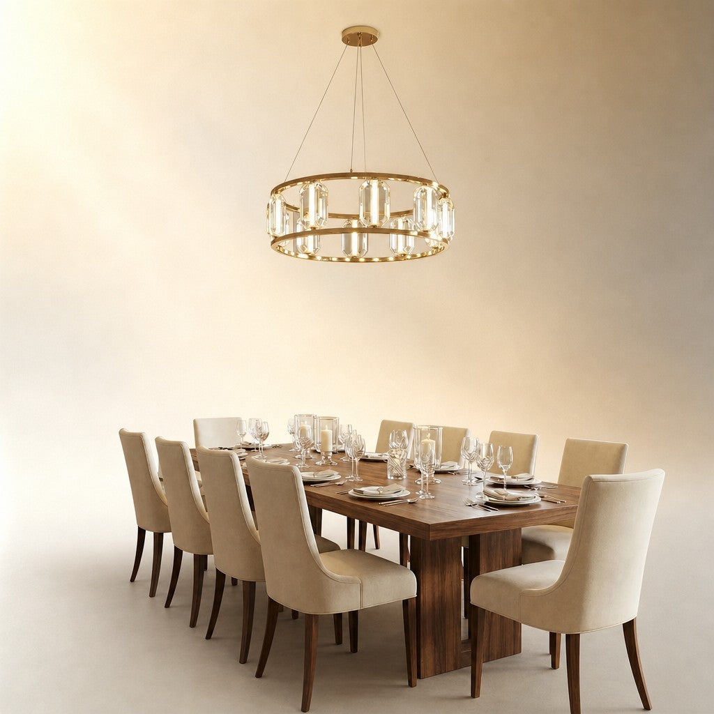 Lorvan Contemporary Crystal Chandelier