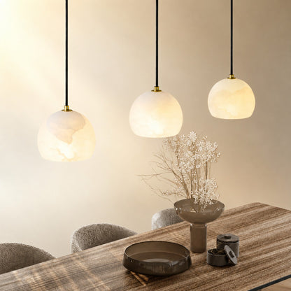 Lunetta Italian Alabaster Pendant Light