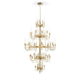 Luxury 5-Tier Crystal Rods  Luxury Gala Chandelier