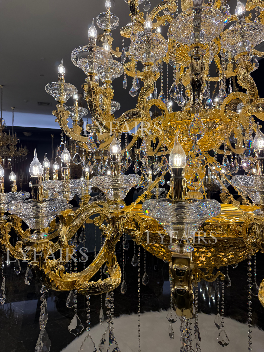 Versailles Imperial Grand Brass Crystal Chandelier for Palace/Mansion
