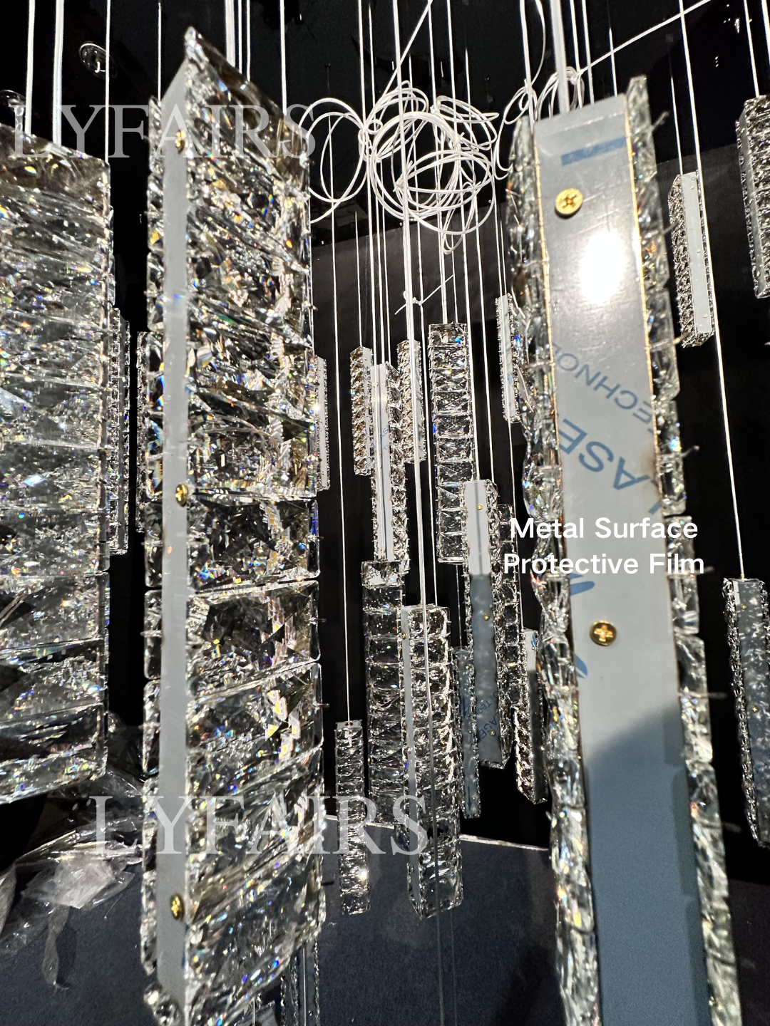 Extra Large Modern Spiral Crystal Ceiling Light Decoration for Staircase/ High Ceiling Living Room/ Hotel Lobby/ Hallway