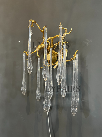 French Style Crystal Branch Drops Chandelier