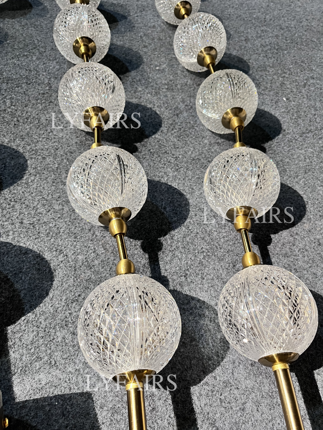 Modern Creative Acrylic Ball Necklace Chandelier for Living Room/Staircase/Foyer/Entryway