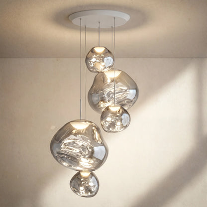 Modern Rock Glass Special Shape Pendant Lighting