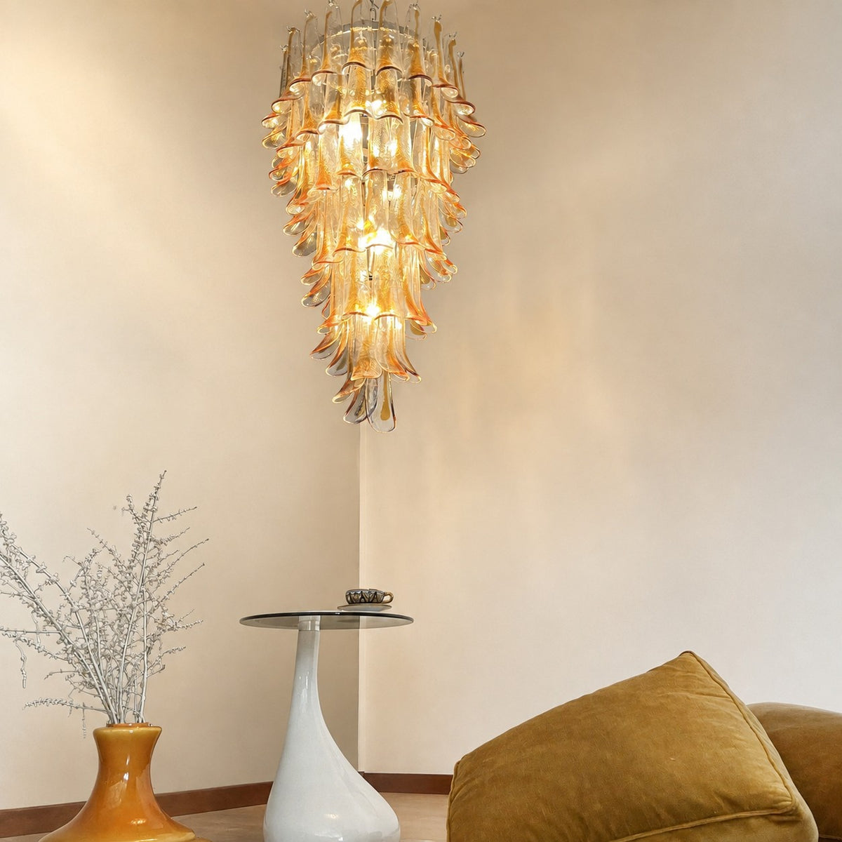 Marigold Glass Chandelier