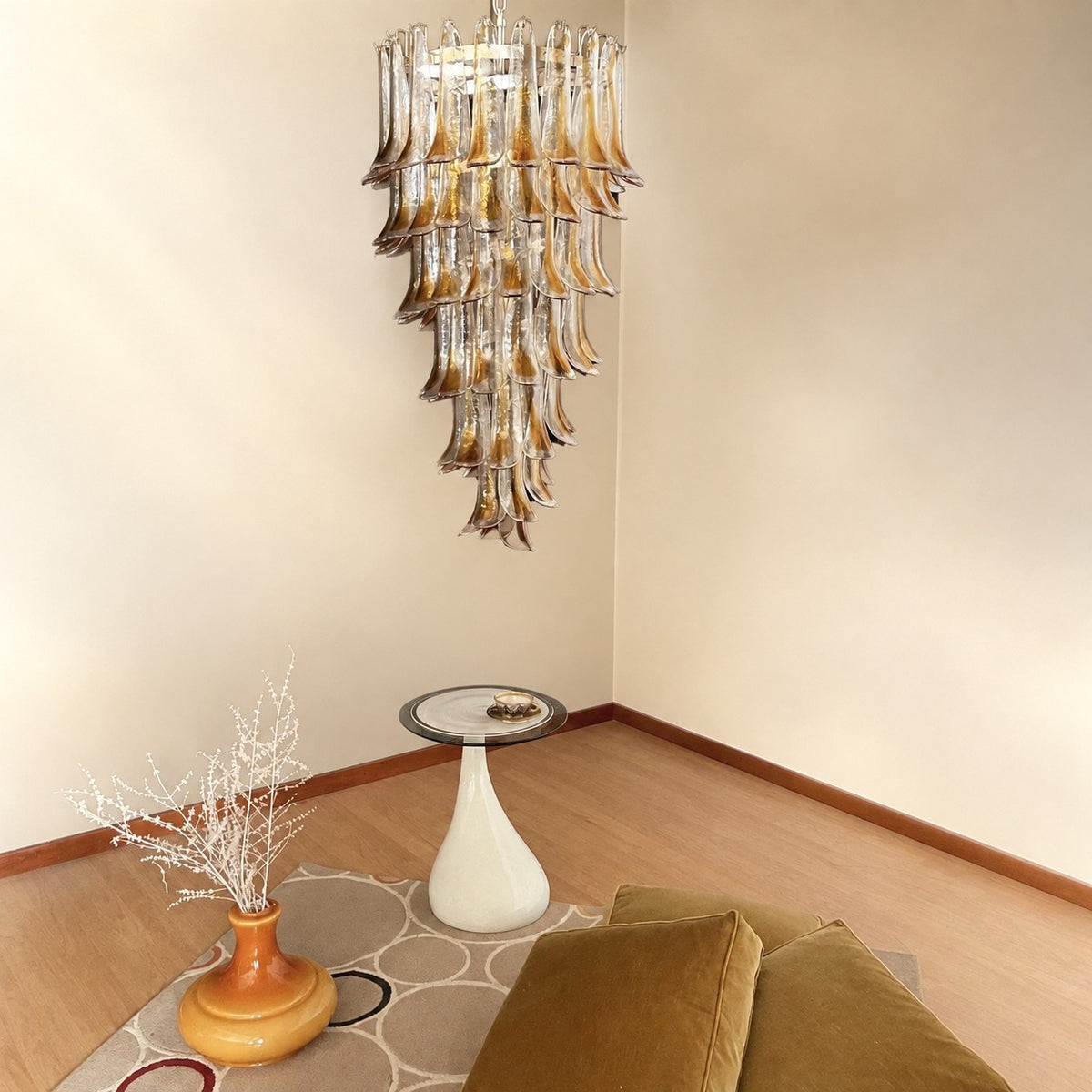 Marigold Glass Chandelier
