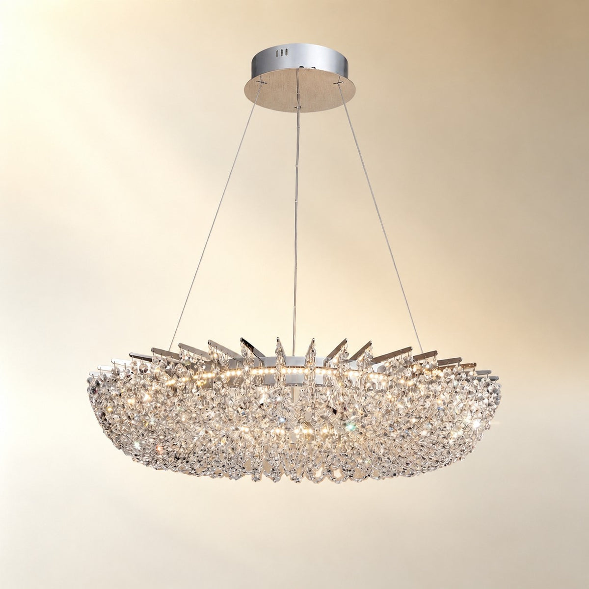 Marin Round Crystal Chandelier