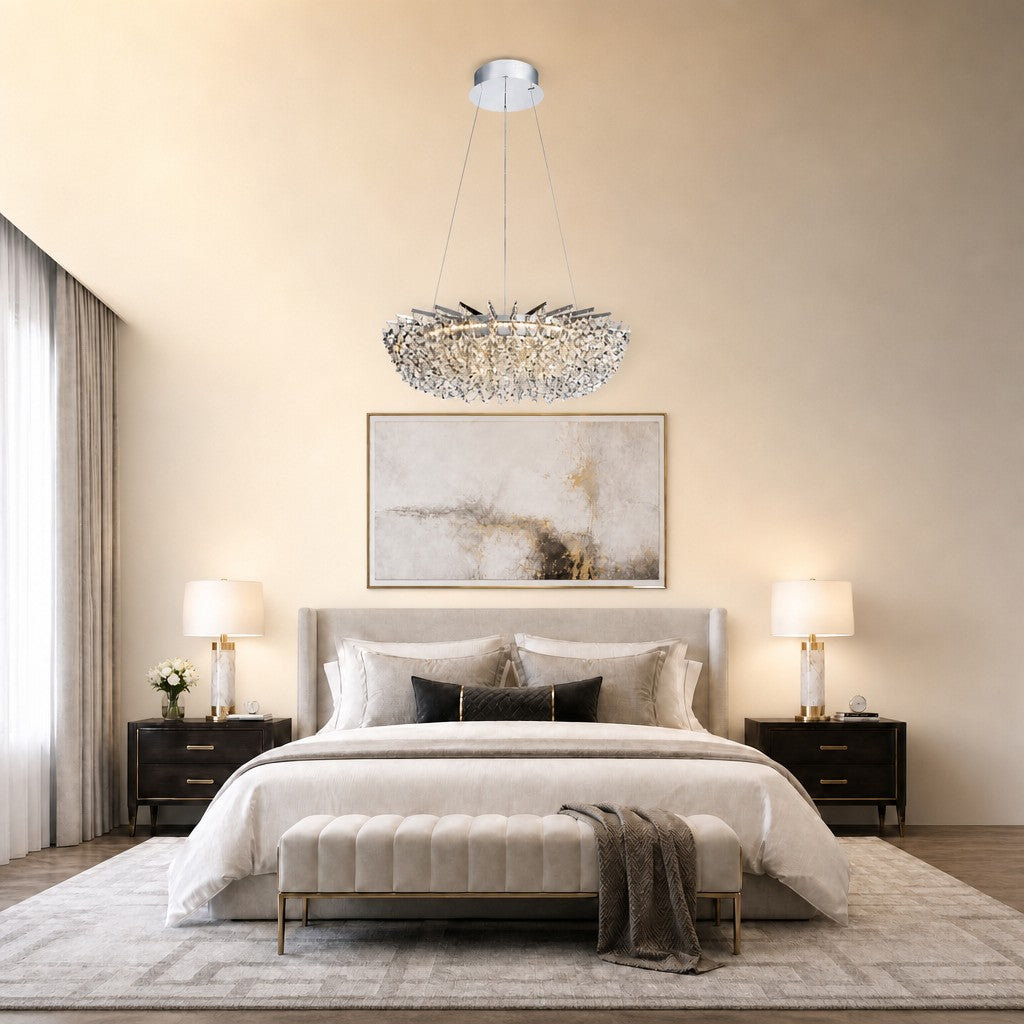 Marin Round Crystal Chandelier