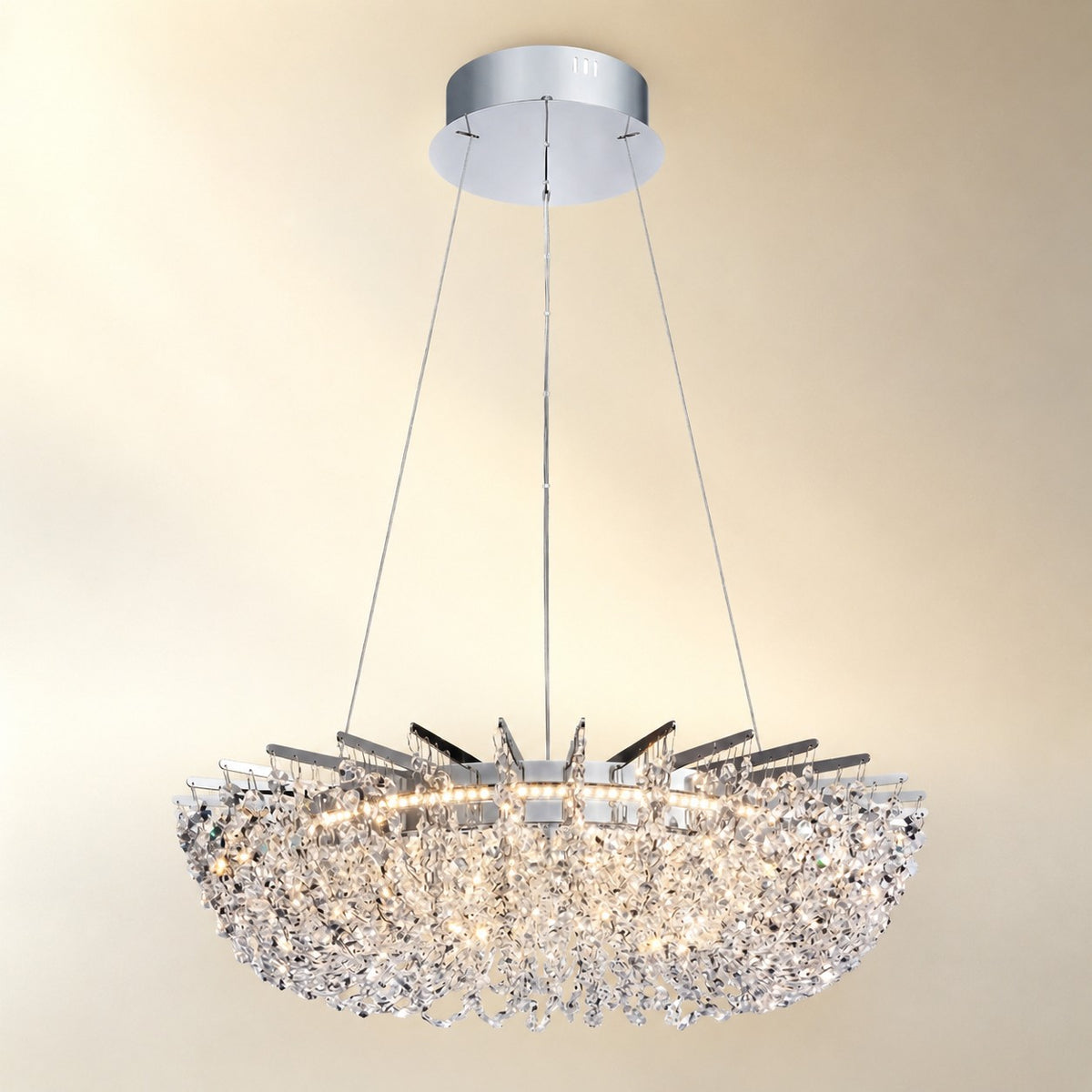 Marin Round Crystal Chandelier
