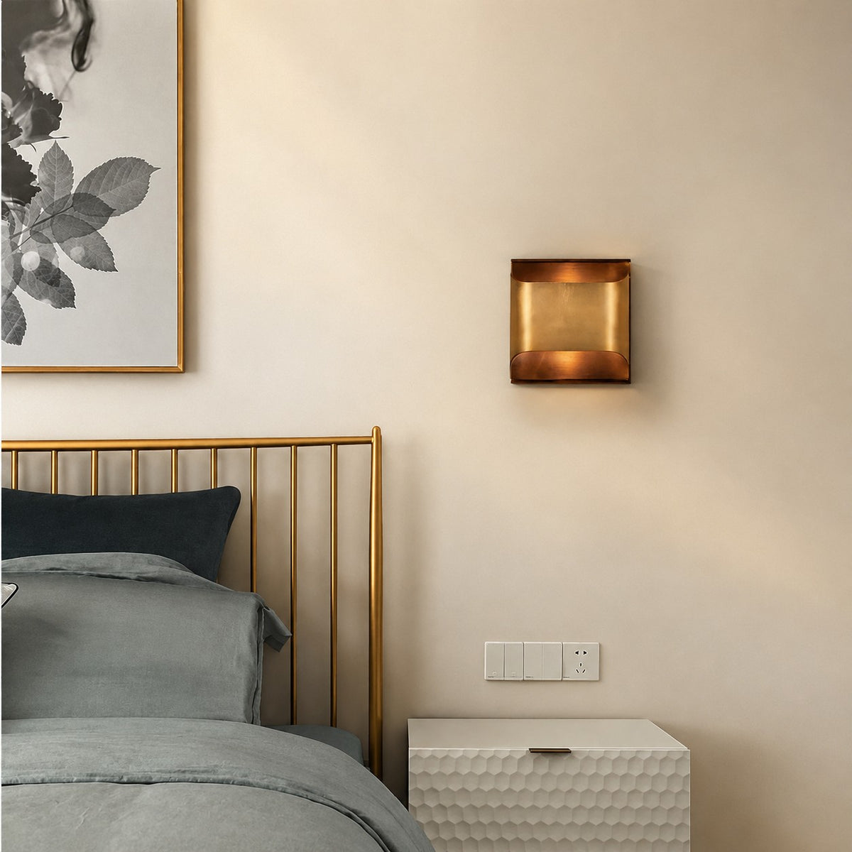 Mechanic Brass Wall Sconce