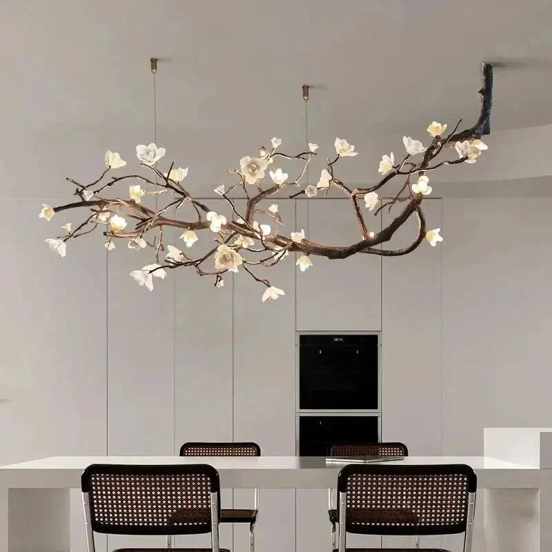 Minas Rustic Tree Branch Chandelier