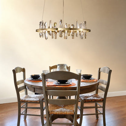 Mira Ring Crystal Chandelier
