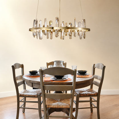 Mira Ring Crystal Chandelier