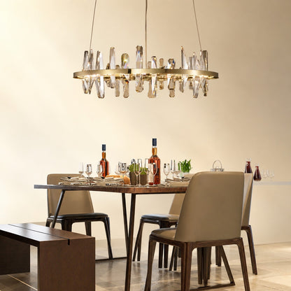 Mira Ring Crystal Chandelier