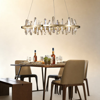 Mira Ring Crystal Chandelier