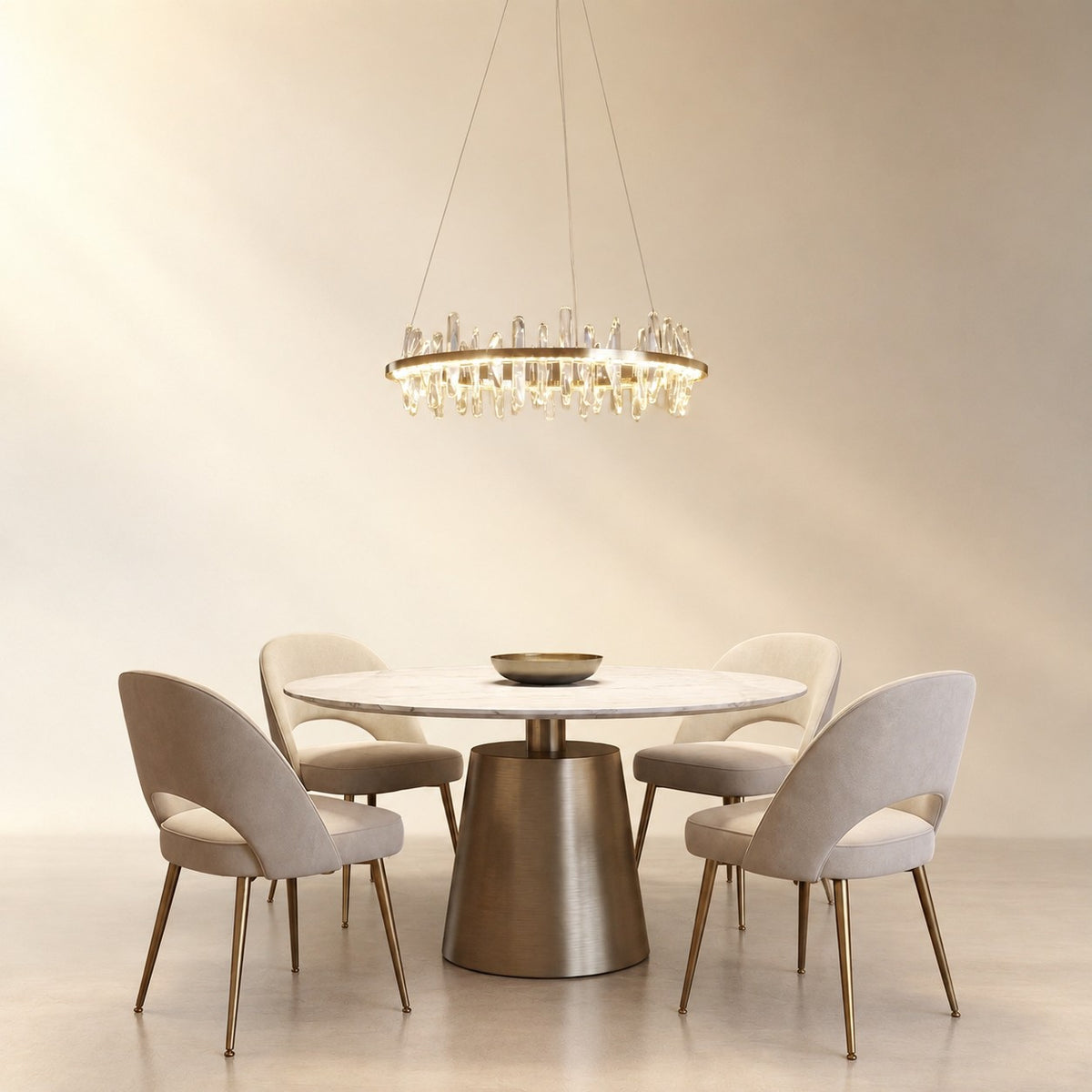 Mira Ring Crystal Chandelier