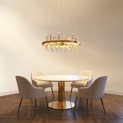Mira Ring Crystal Chandelier