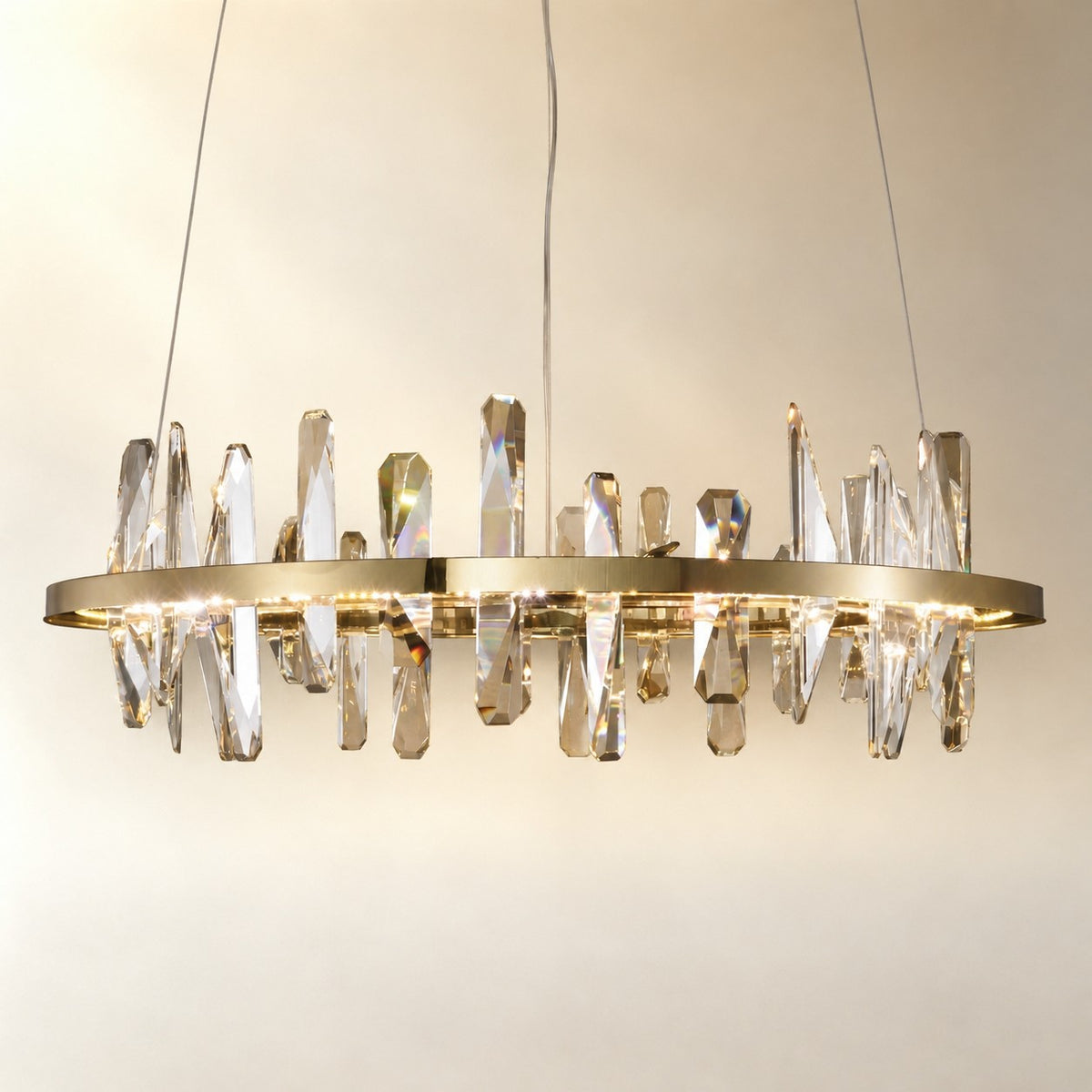 Mira Ring Crystal Chandelier