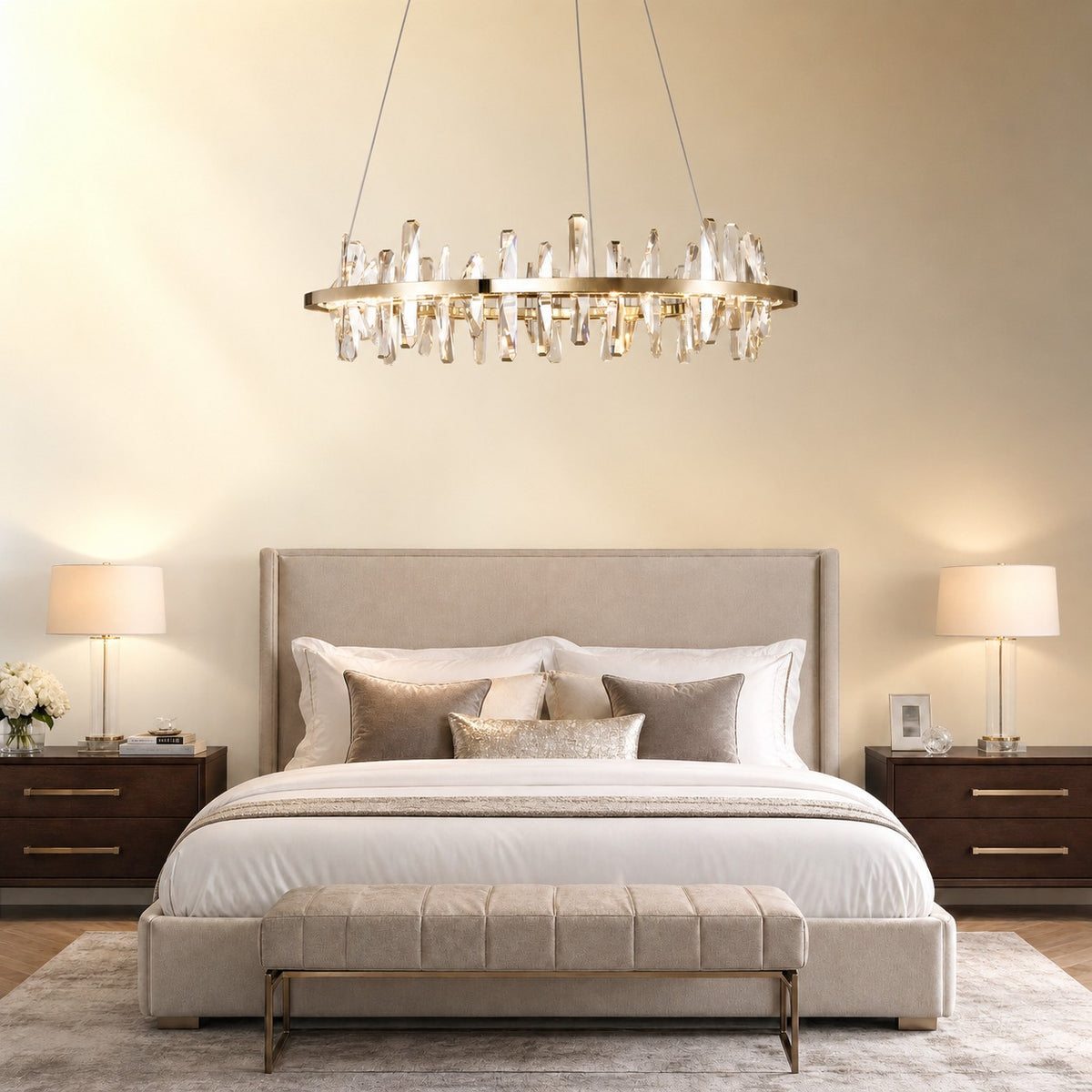 Mira Ring Crystal Chandelier