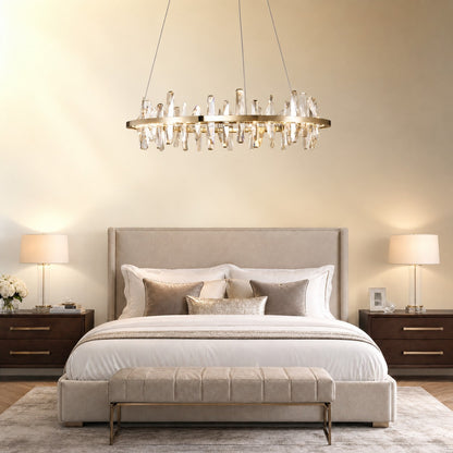 Mira Ring Crystal Chandelier