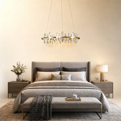 Mira Ring Crystal Chandelier