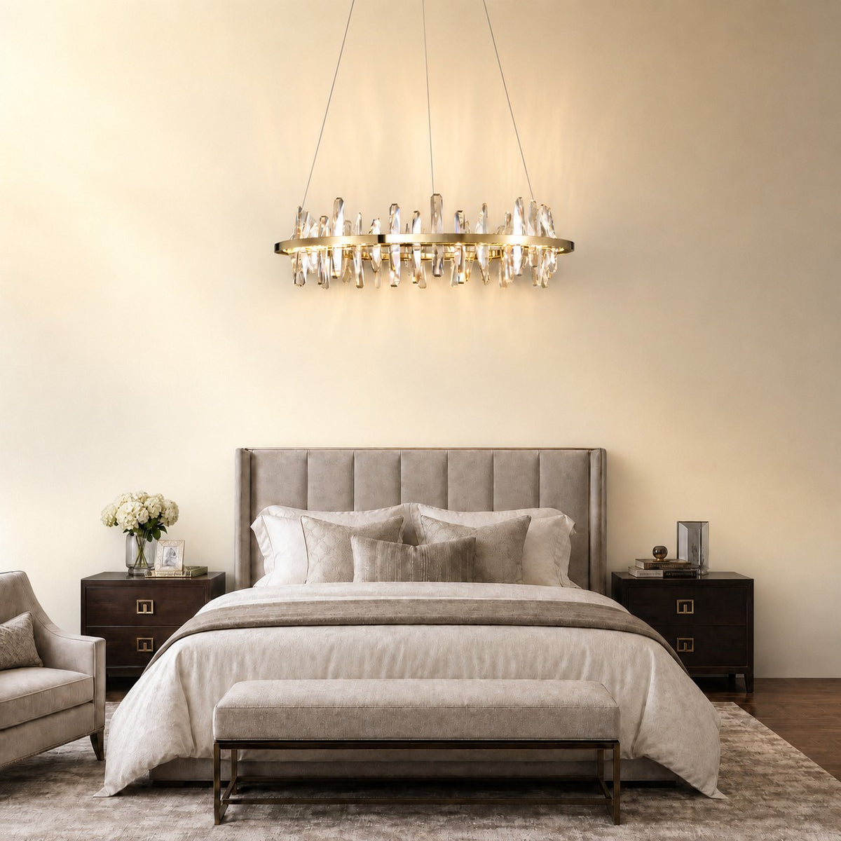 Mira Ring Crystal Chandelier