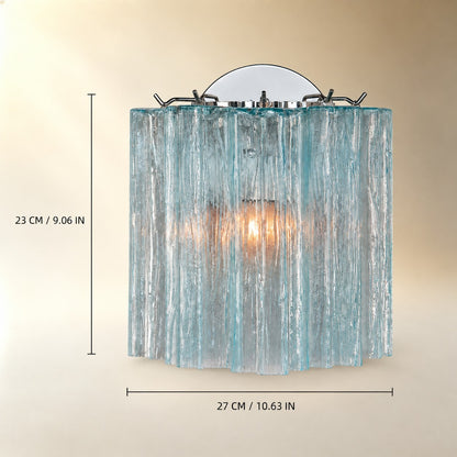 Mirelle Murano Fluted Glass Wall Sconce