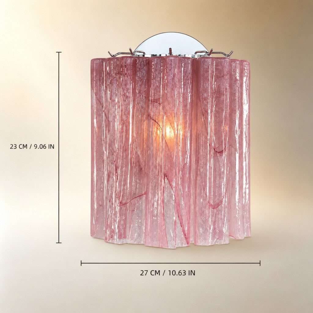 Mirelle Murano Fluted Glass Wall Sconce