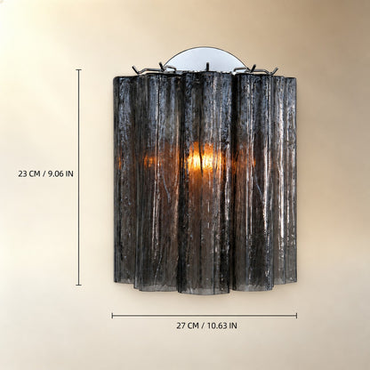 Mirelle Murano Fluted Glass Wall Sconce