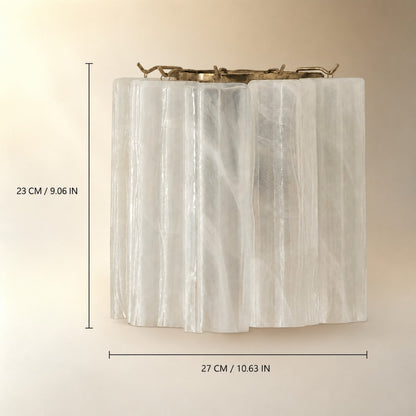 Mirelle Murano Fluted Glass Wall Sconce
