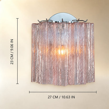 Mirelle Murano Fluted Glass Wall Sconce
