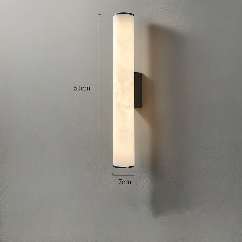 Modern Alabaster Bathroom Sconce