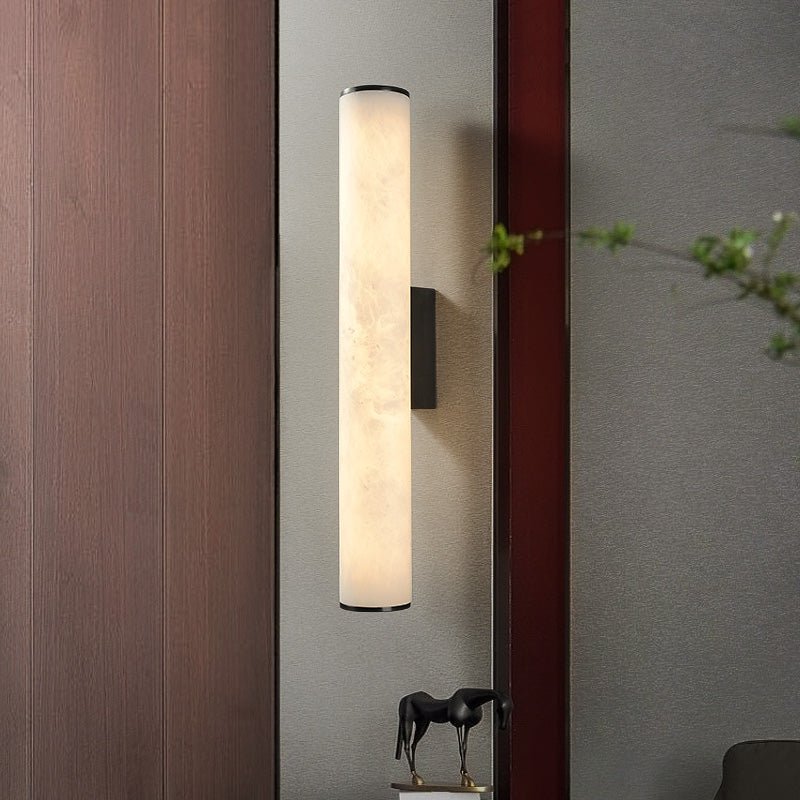 Modern Alabaster Bathroom Sconce
