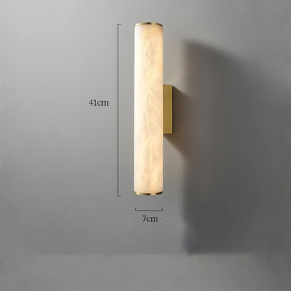 Modern Alabaster Bathroom Sconce