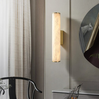 Modern Alabaster Bathroom Sconce