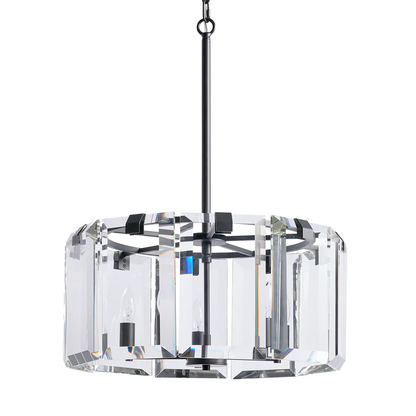 Modern Amaya Round Crystal Chandelier in Brass and Bronze Finishes