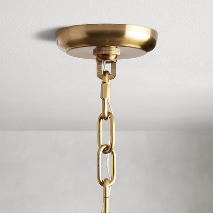 Modern Amaya Round Crystal Chandelier in Brass and Bronze Finishes