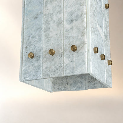 Modern Faceted Luxury stone Pendant Light