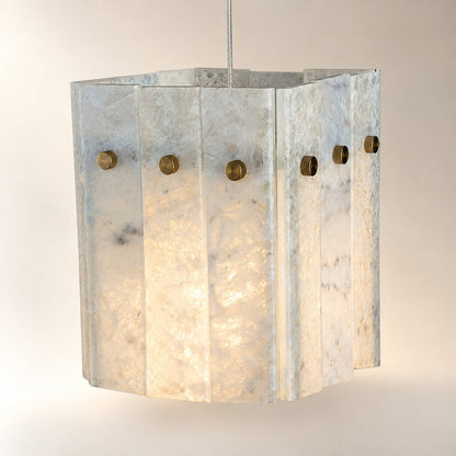 Modern Faceted Luxury stone Pendant Light