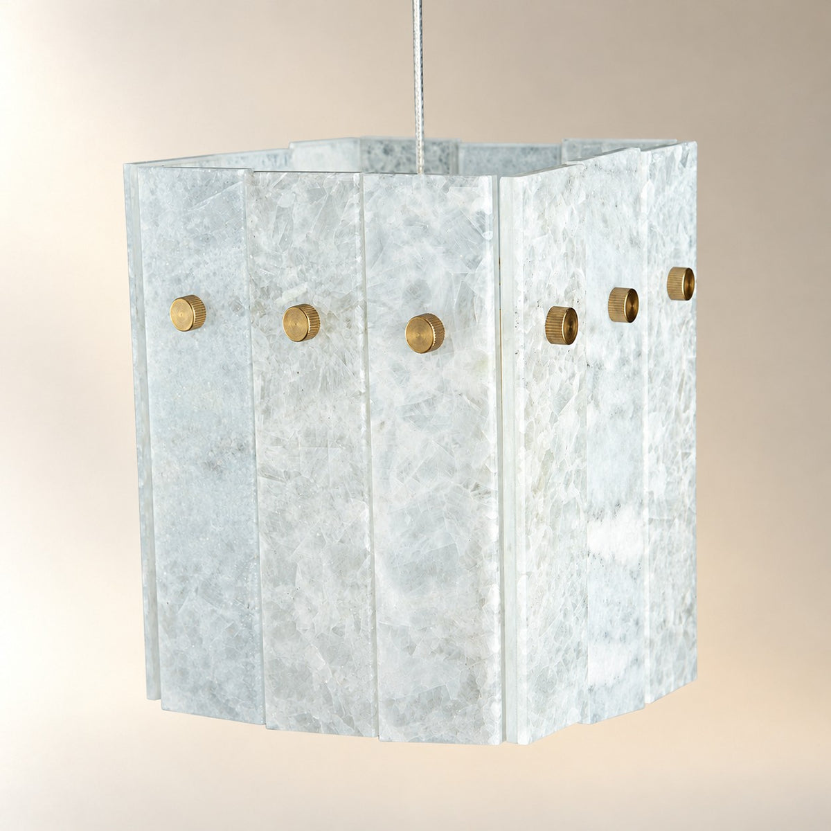 Modern Faceted Luxury stone Pendant Light