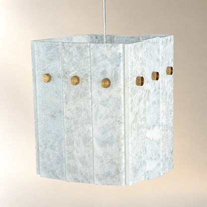 Modern Faceted Luxury stone Pendant Light
