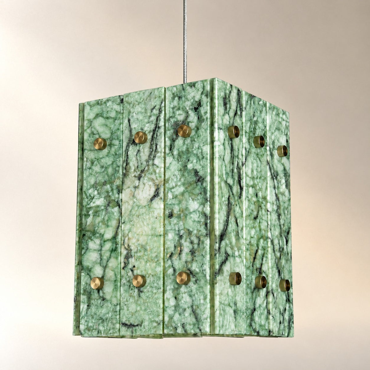 Modern Faceted Luxury stone Pendant Light