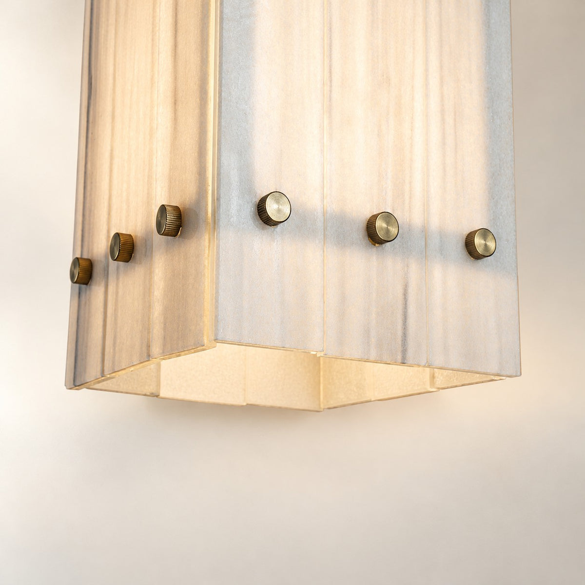 Modern Faceted Luxury stone Pendant Light