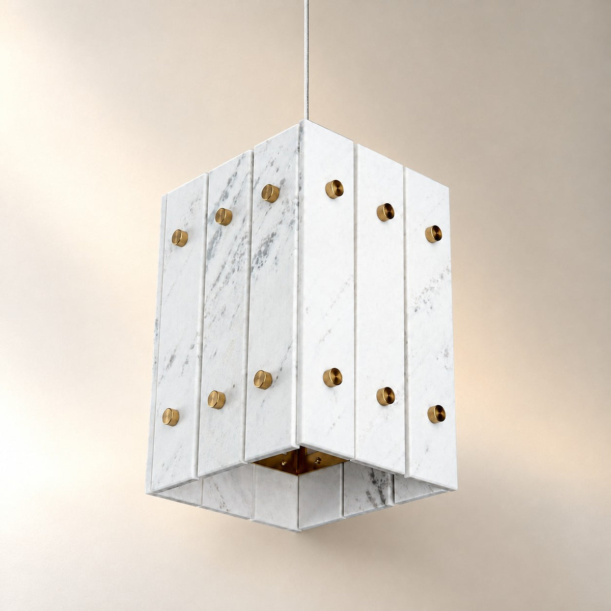 Modern Faceted Luxury stone Pendant Light