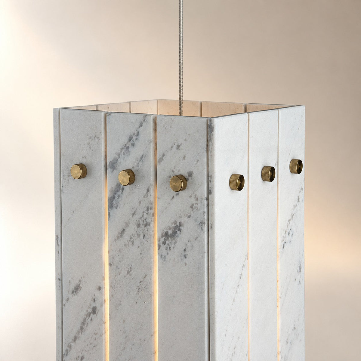 Modern Faceted Luxury stone Pendant Light