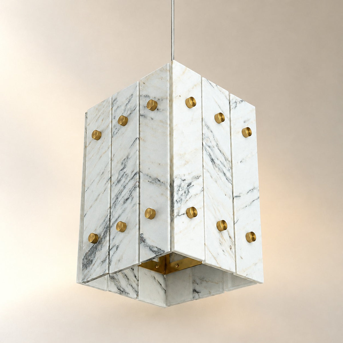 Modern Faceted Luxury stone Pendant Light