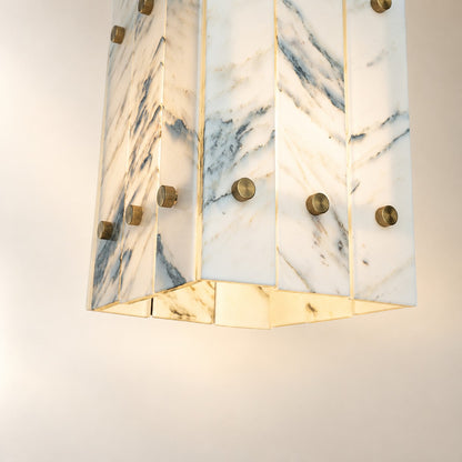 Modern Faceted Luxury stone Pendant Light