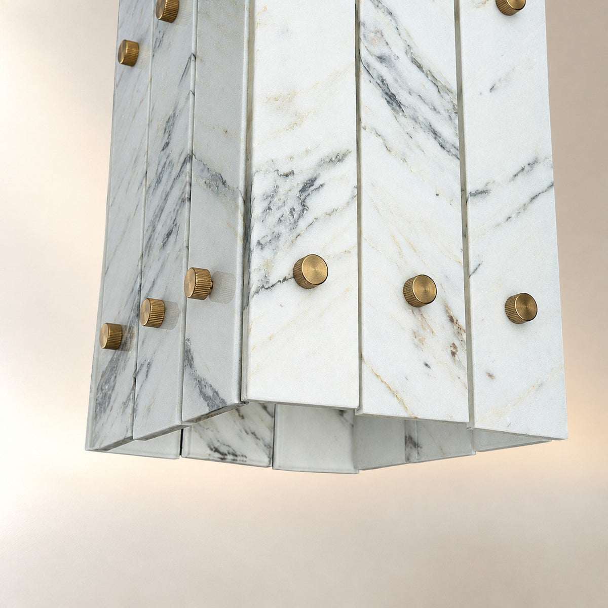 Modern Faceted Luxury stone Pendant Light