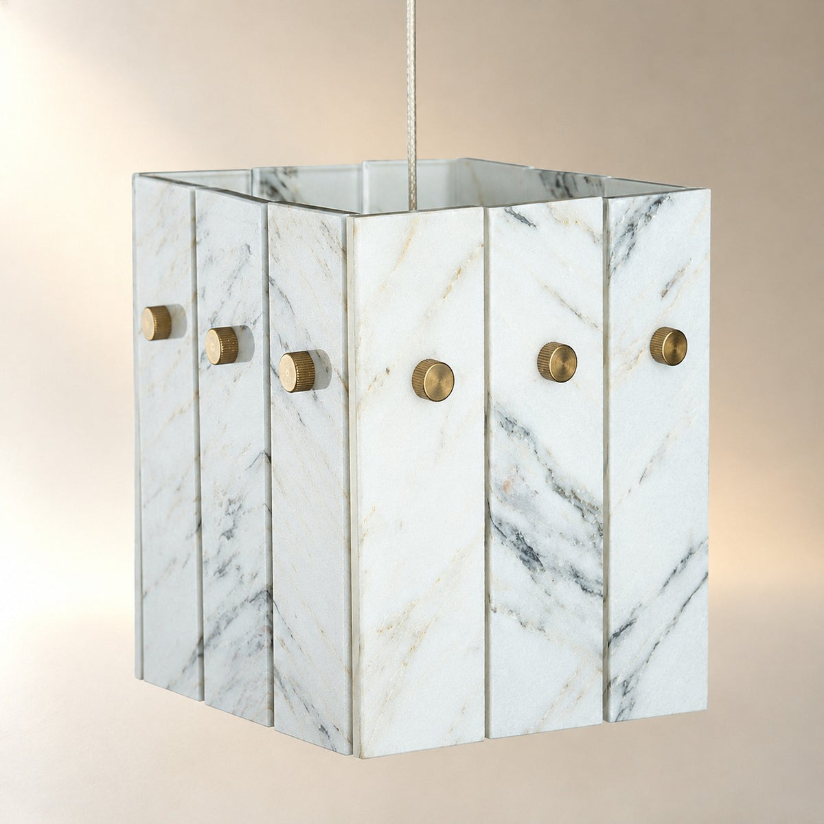 Modern Faceted Luxury stone Pendant Light