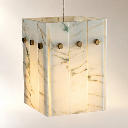Modern Faceted Luxury stone Pendant Light